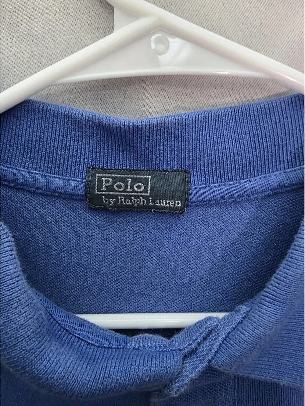 Polo Ralph Lauren Kid's Boy's Blue Cotton Mesh Polo Shirt Size Small